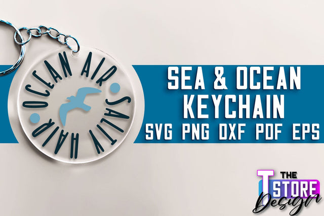 Sea & Ocean Keychain SVG | Summer SVG Quotes | SVG File SVG The T Store Design 