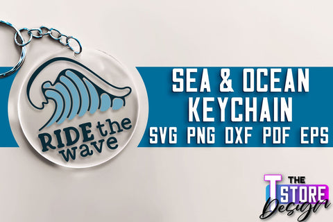 Sea & Ocean Keychain SVG | Summer SVG Quotes | SVG File SVG The T Store Design 