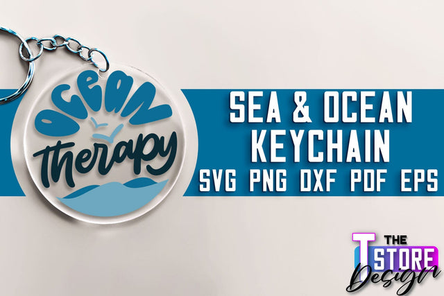 Sea & Ocean Keychain SVG | Summer SVG Quotes | SVG File SVG The T Store Design 