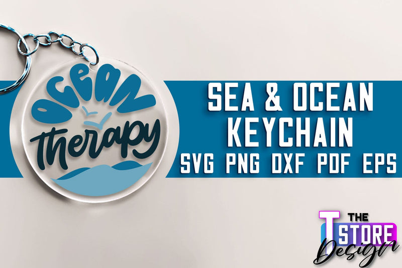 Sea & Ocean Keychain SVG | Summer SVG Quotes | SVG File SVG The T Store Design 