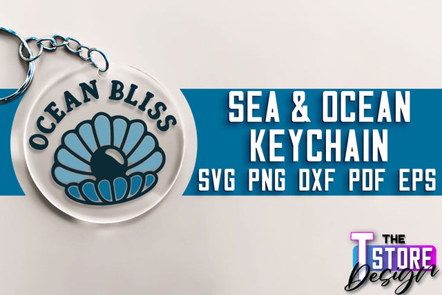 Sea & Ocean Keychain SVG | Summer SVG Quotes | SVG File SVG The T Store Design 