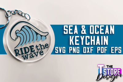 Sea & Ocean Keychain SVG | Summer SVG Quotes | SVG File SVG The T Store Design 