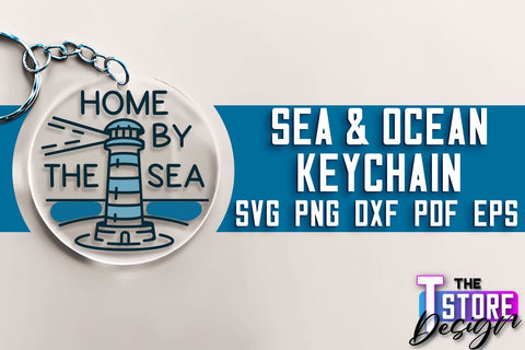Sea & Ocean Keychain SVG | Summer SVG Quotes | SVG File SVG The T Store Design 