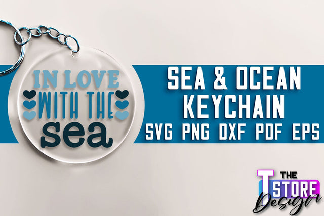 Sea & Ocean Keychain SVG | Summer SVG Quotes | SVG File SVG The T Store Design 