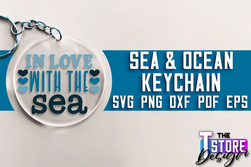 Sea & Ocean Keychain SVG | Summer SVG Quotes | SVG File SVG The T Store Design 