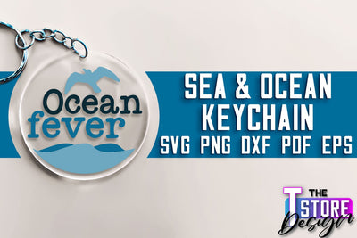 Sea & Ocean Keychain SVG | Summer SVG Quotes | SVG File SVG The T Store Design 