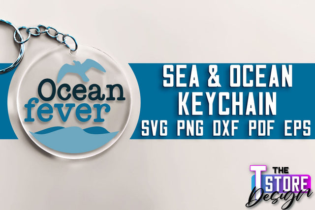 Sea & Ocean Keychain SVG | Summer SVG Quotes | SVG File SVG The T Store Design 