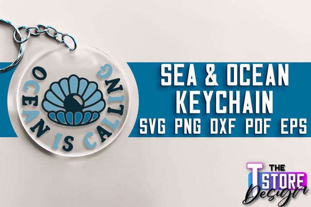 Sea & Ocean Keychain SVG | Summer SVG Quotes | SVG File SVG The T Store Design 