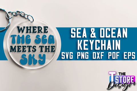 Sea & Ocean Keychain SVG | Summer SVG Quotes | SVG File SVG The T Store Design 