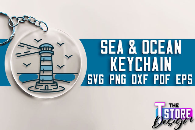 Sea & Ocean Keychain SVG | Summer SVG Quotes | SVG File SVG The T Store Design 