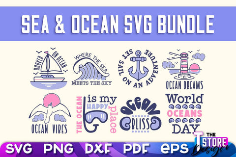 Sea & Ocean SVG | Summer SVG Quotes | SVG File v.1 SVG The T Store Design 