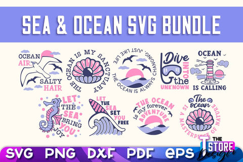 Sea & Ocean SVG | Summer SVG Quotes | SVG File v.1 SVG The T Store Design 
