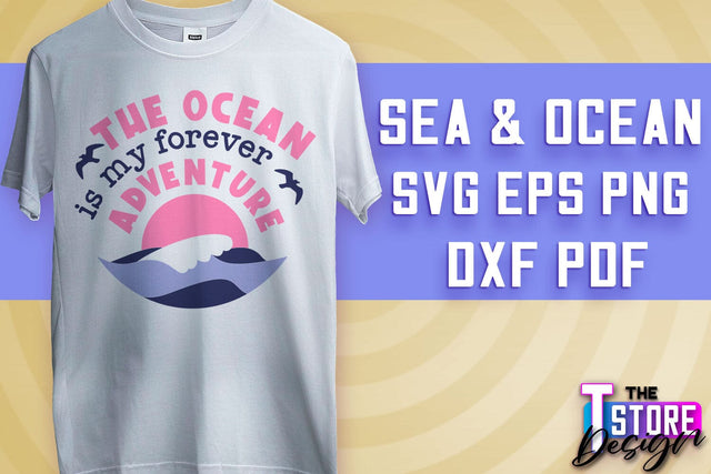 Sea & Ocean SVG | Summer SVG Quotes | SVG File v.1 SVG The T Store Design 