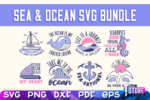 Sea & Ocean SVG | Summer SVG Quotes | SVG File v.1 SVG The T Store Design 