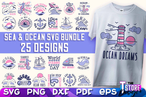 Sea & Ocean SVG | Summer SVG Quotes | SVG File v.1 SVG The T Store Design 