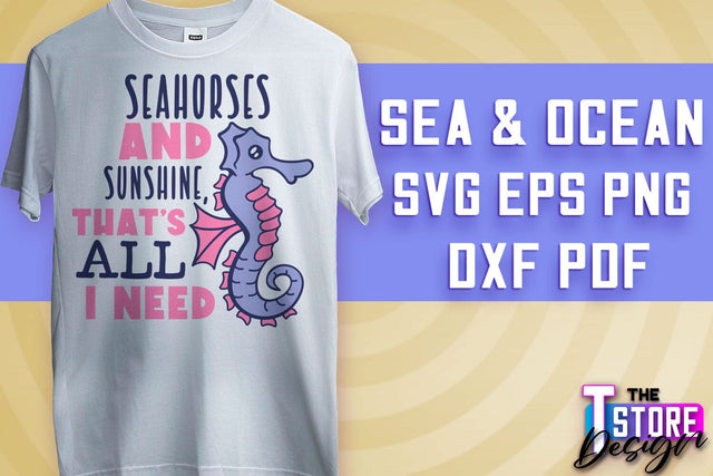 Sea & Ocean SVG | Summer SVG Quotes | SVG File v.1 SVG The T Store Design 