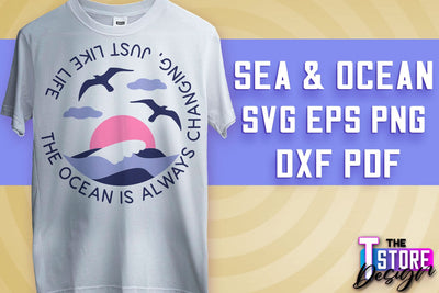 Sea & Ocean SVG | Summer SVG Quotes | SVG File v.1 SVG The T Store Design 