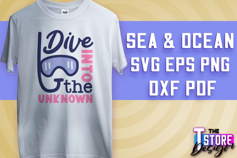 Sea & Ocean SVG | Summer SVG Quotes | SVG File v.1 SVG The T Store Design 