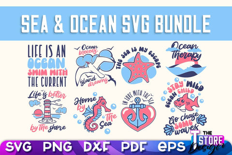 Sea & Ocean SVG | Summer SVG Quotes | SVG File v.2 SVG The T Store Design 