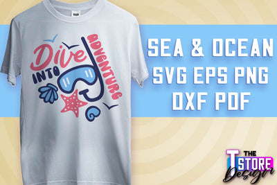 Sea & Ocean SVG | Summer SVG Quotes | SVG File v.2 SVG The T Store Design 