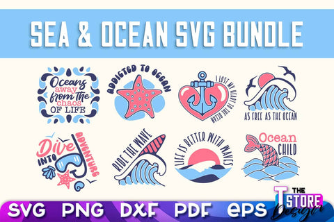Sea & Ocean SVG | Summer SVG Quotes | SVG File v.2 SVG The T Store Design 