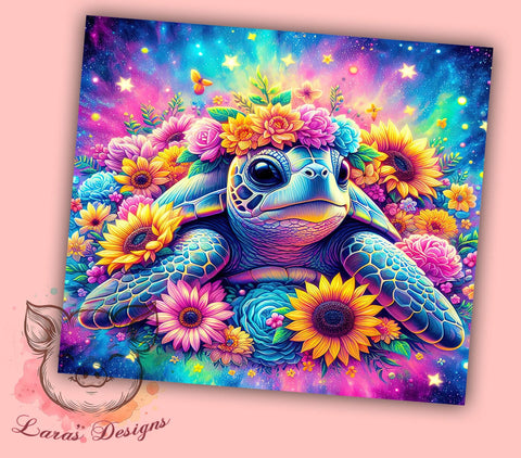 Sea Turtle 20 oz Skinny Tumbler Sublimation Design, Straight & Tapered Tumbler Png, Ocean Beach Tumbler Png, Digital Download PNG Sublimation Lara' s Designs 