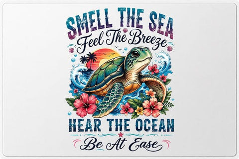 Sea Turtle Beach Quote PNG | Coastal Sublimation Digital Download SVG BillahCrafts 