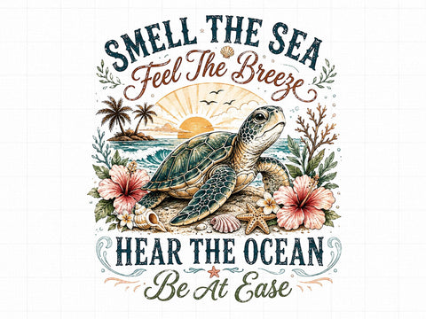 Sea Turtle Beach Quote PNG Sublimation SVG artprintfile 