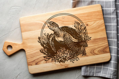 Sea Turtle Frame Svg Dxf Png Jpg SVG CraftySVGStudio 