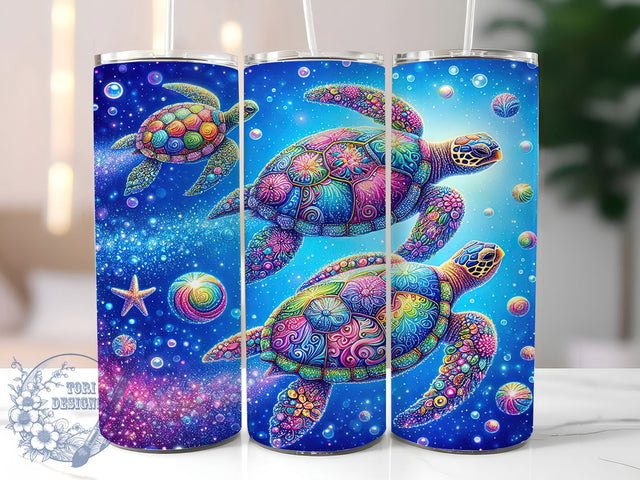 Sea Turtle Ocean Beach Tumbler Wrap, Sea Turtle Wrap, 20oz Tumbler Design, Ocean Theme Sublimation, Turtle Tumbler PNG, Beach Tumbler Wrap, Sea Life Tumbler Sublimation ToriDesigns 
