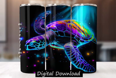 Sea Turtle | Straight Sublimation Tumbler Design 20oz, 30oz Sublimation MFsublimationdesign 