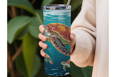 Sea Turtles 20oz Tumbler Wrap Sublimation DesignSVG 