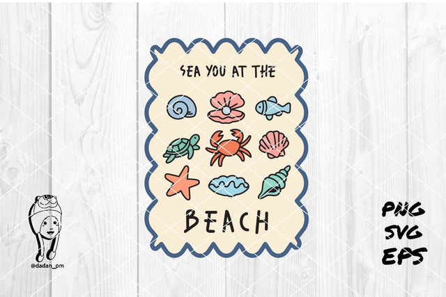 Sea You at the Beach Badge SVG dadan_pm 