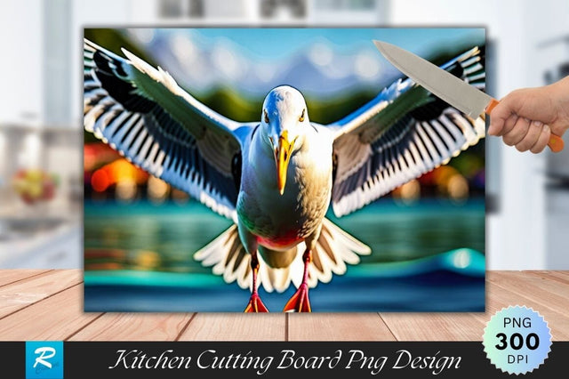 Seagull Cutting Board PNG Design Sublimation Regulrcrative 