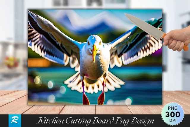Seagull Cutting Board PNG Design Sublimation Regulrcrative 