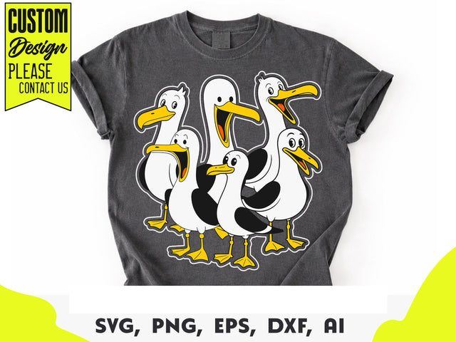 Seagull Mom Mom Mom Svg, Funny Mother's Day Gift For Mom, Gift for mom, Seagulls shirt SVG DesignDestine 