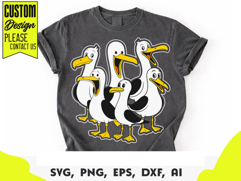 Seagull Mom Mom Mom Svg, Funny Mother's Day Gift For Mom, Gift for mom, Seagulls shirt SVG DesignDestine 