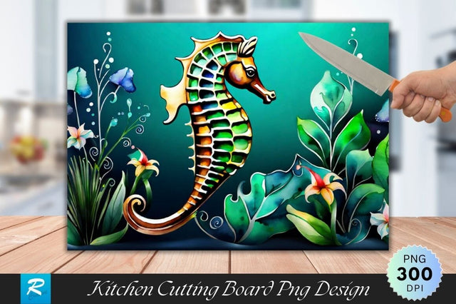 Seahorse Cutting Board Sublimation Regulrcrative 