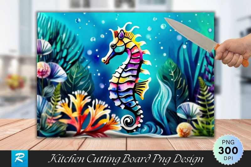 Seahorse Cutting Board Sublimation Regulrcrative 