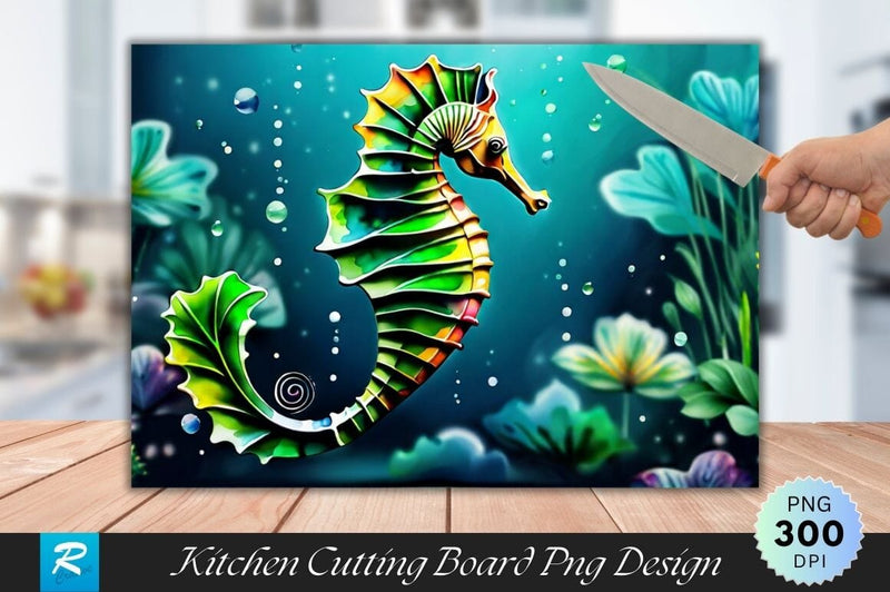 Seahorse Cutting Board Sublimation Regulrcrative 