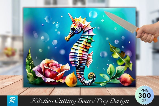 Seahorse Cutting Board Sublimation Regulrcrative 