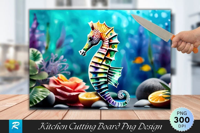 Seahorse Cutting Board Sublimation Regulrcrative 