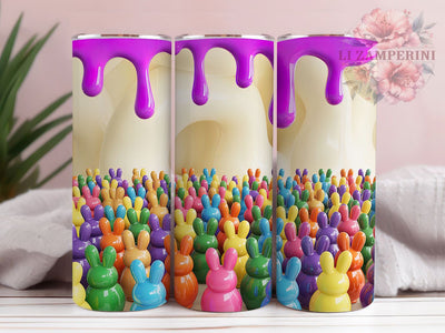Seamless 3D Spring Bunny Tumbler, 3D Rabbit Tumbler, Spring Bunny Wrap, Cute Bunny Wrap, Festive Easter Wrap, Sublimation Design, Trendy Gift Idea Sublimation Li Zamperini 