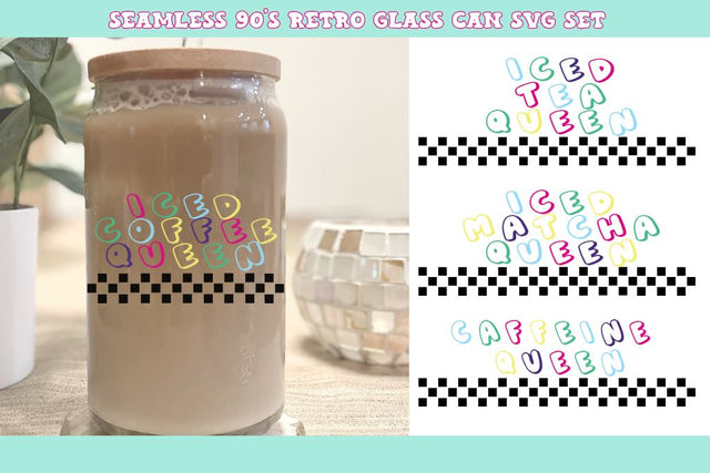 Seamless 90's Glass Can Wrap SVG Set SVG So Fontsy Design Shop 