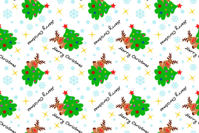 Seamless Christmas pattern, Vector winter background for children Digital Pattern Yuliya 