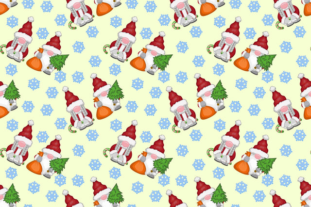 Seamless Christmas pattern, Vector winter background for children Digital Pattern Yuliya 