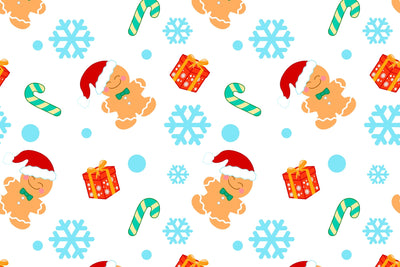 Seamless Christmas pattern, vector winter pattern for children Digital Pattern Yuliya 