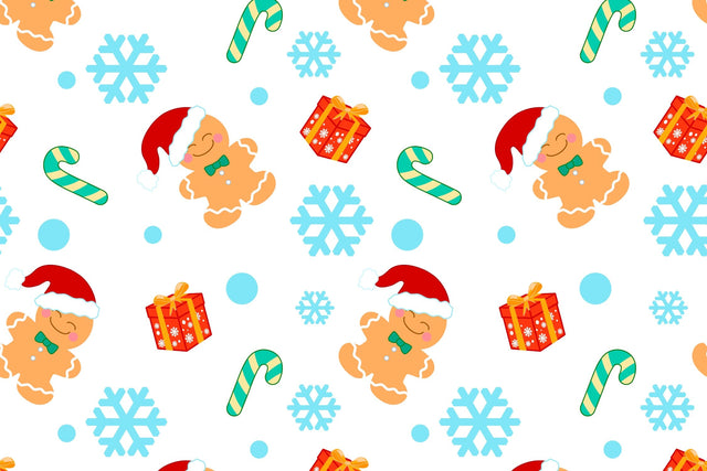 Seamless Christmas pattern, vector winter pattern for children Digital Pattern Yuliya 