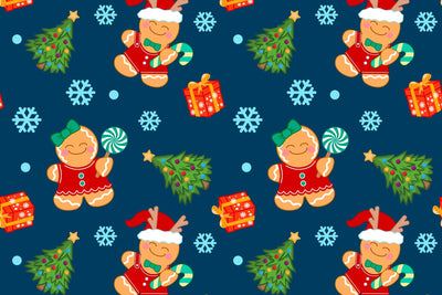 Seamless Christmas pattern, vector winter pattern for children Digital Pattern Yuliya 