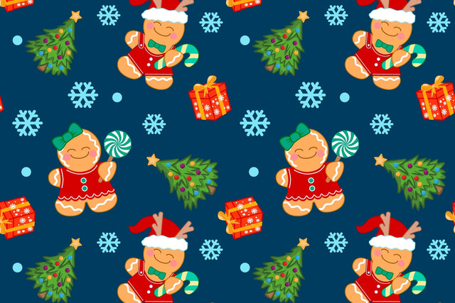 Seamless Christmas pattern, vector winter pattern for children Digital Pattern Yuliya 
